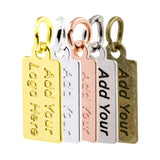 stamped jewelry tag