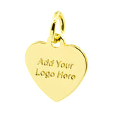 gold heart jewelry charm