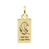 gold metal tag