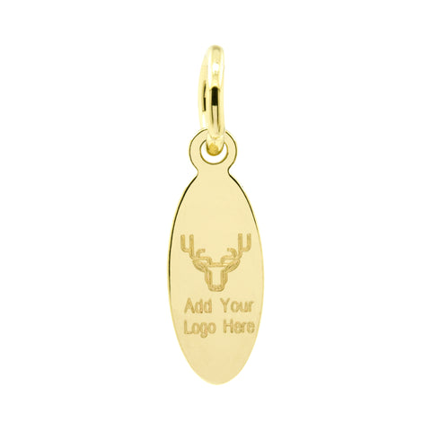gold metal tag