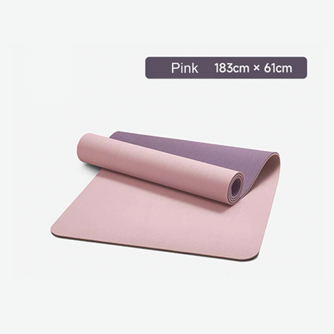 Yoga Mats for Women and Men – Premium TPE Yoga Mat – Non-Slip Pilates Mats – 7mm Ultra-Thick and Durable Exercise Mat-Monogram thick yoga