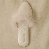 Pink Feather Slippers for Women, Bride Slippers for Wedding,Gifts for Bride, Bridesmaid Proposal Gifts Feather Slipper