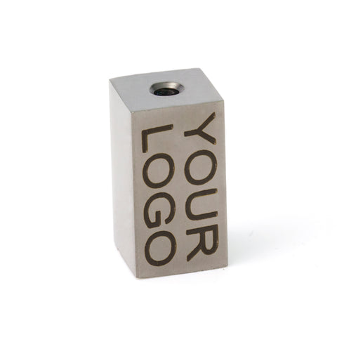 Breloques Personnalisées Ovale 10x6 Mm - Logo Simple - Acier Inox 304 Dore X100 P 601472