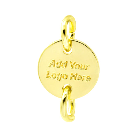 GOLD DOUBLE HOLE TAG