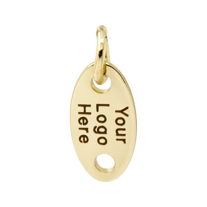 metal jewelry tag