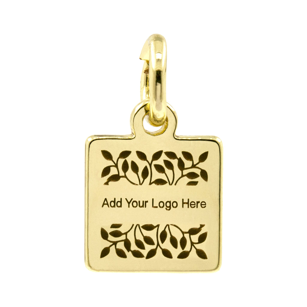 Silver Tag Square Custom Square Metal Tag, Steel Made Jewelry Tag – FindingBox