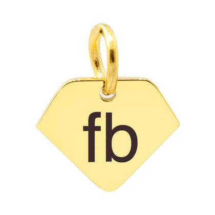 Laser Engraved, Stainless Steel, 10x8mm