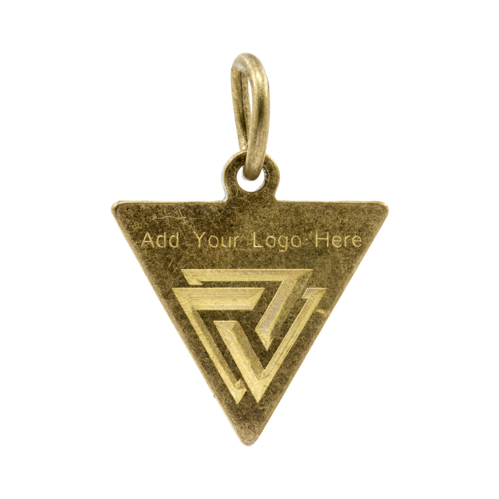 Mechanical Engraved Inverted Triangular Tags – FindingBox